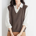 Soft and Lightweight V-Neck Sleeveless Vest for Women – Sophia