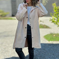 Insulated Mid-Length Hooded Winter Coat, Unisex Style – Alex