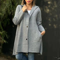 Insulated Mid-Length Hooded Winter Coat, Unisex Style – Alex
