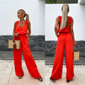 Relaxed Fit Jumpsuit with Pockets for Everyday Comfort – Amelia