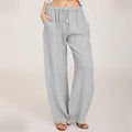 Lightweight Wide-Leg Linen Pants, Breathable & Chic – Sophia