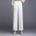 Elegant High-Waisted Work Pants, Stretchy & Comfortable Fit – Emily
