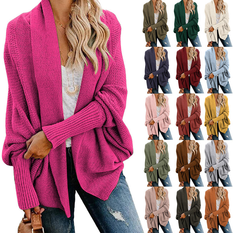 All-Season Knitted Long Sleeve Cardigan for Women – Emily
