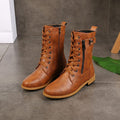 Supportive Orthopedic Leather Boots with Arch Comfort – Emily