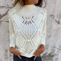Chic Loose Knit Hollow Out Sweater for Women – Emily