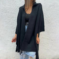 Elegant Buttonless Lapel Coat for a Timeless Look – Emily