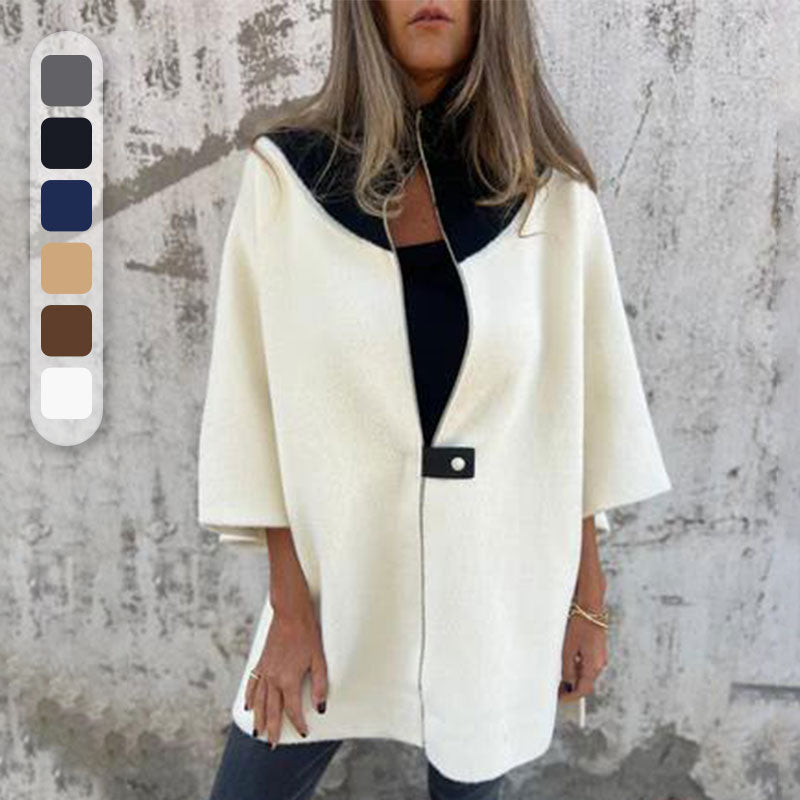 Women's Casual Half-Zip Stand Collar Jacket – Emma