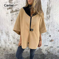 Women's Casual Half-Zip Stand Collar Jacket – Emma