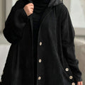 Cozy Hooded Button-Up Coat with Warm Lining – Emily