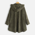 Cozy Hooded Button-Up Coat with Warm Lining – Emily