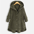 Cozy Hooded Button-Up Coat with Warm Lining – Emily