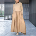 Functional Cotton Midi Dress with Stylish Pockets – Amelia