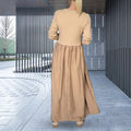 Functional Cotton Midi Dress with Stylish Pockets – Amelia