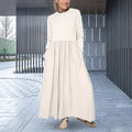 Functional Cotton Midi Dress with Stylish Pockets – Amelia