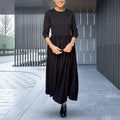Functional Cotton Midi Dress with Stylish Pockets – Amelia