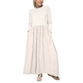 Functional Cotton Midi Dress with Stylish Pockets – Amelia