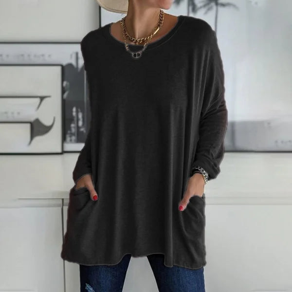 Effortless Loose Long Sleeve T-Shirt for Women – Emily