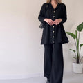 Trendy Knitwear Set with Crop Top and Pants – Emma