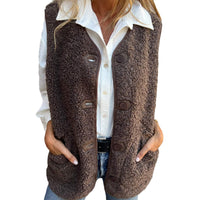 Warm Sleeveless Vest for Women with Handy Pockets – Emily