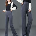 Relaxed Fit Wide-Leg Pants with Elastic Waist – Sophia