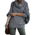 Casual Batwing Sleeve Cowl Neck Sweater with Functional Pocket – Olivia