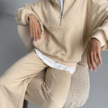 Trendy Oversized Sweatshirt & Jogger Set for Effortless Chic – Olivia