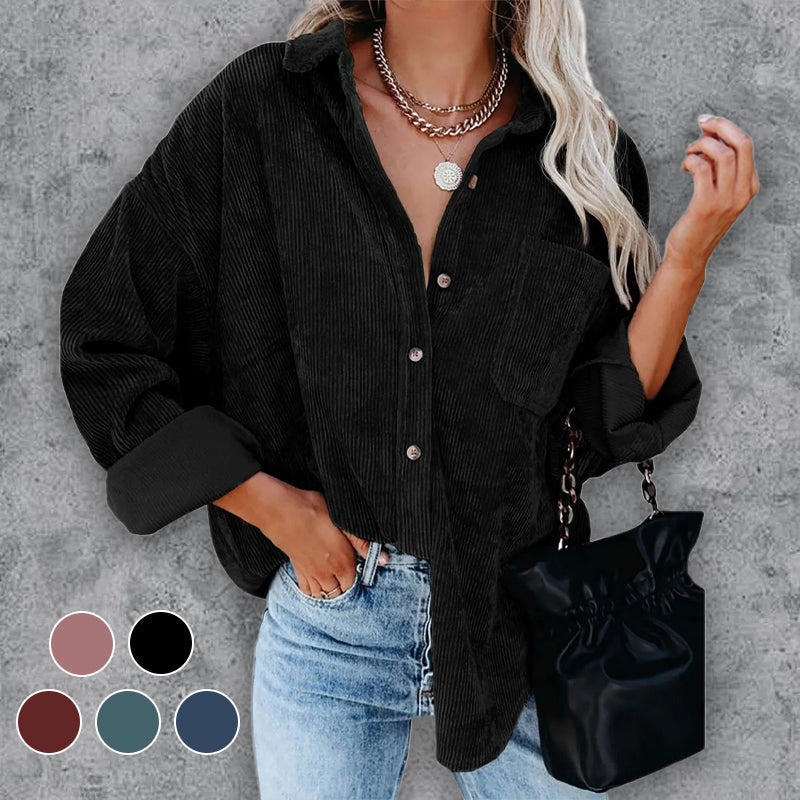 Long Sleeve Button-Down Shirt, Perfect for Layering – Olivia