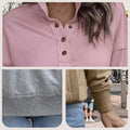 Minimalist Stand Collar Pullover for Women, Lightweight & Stylish – Emily