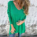 Trendy Knit V-Neck Tunic Top Perfect for Layering – Olivia