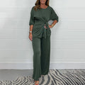 Flattering Wide-Leg Pants and Tunic Co-Ord Set for Women – Chloe