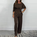Flattering Wide-Leg Pants and Tunic Co-Ord Set for Women – Chloe