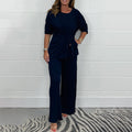 Flattering Wide-Leg Pants and Tunic Co-Ord Set for Women – Chloe