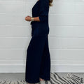 Flattering Wide-Leg Pants and Tunic Co-Ord Set for Women – Chloe