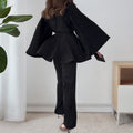 Sophisticated Pleated Two-Piece Suit, Modern & Chic – Sophia