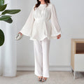 Sophisticated Pleated Two-Piece Suit, Modern & Chic – Sophia