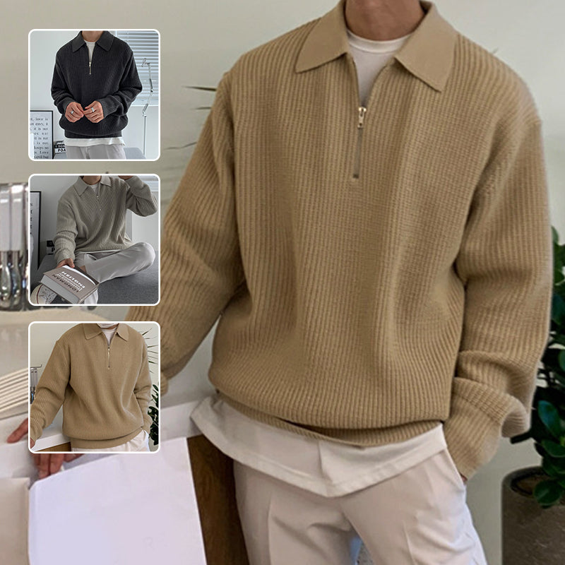 Soft Knit Half-Zip Pullover for Stylish Layering – Ryan