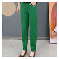 Relaxed Fit Elastic Waist Cotton Pants, Everyday Comfort – Sophia