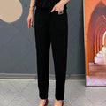 Relaxed Fit Elastic Waist Cotton Pants, Everyday Comfort – Sophia