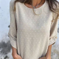 Women’s Textured Jacquard Top for Chic Everyday Looks – Olivia