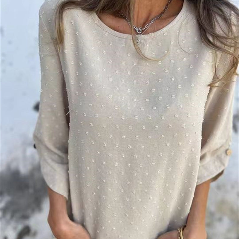 Women’s Textured Jacquard Top for Chic Everyday Looks – Olivia