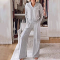 Relaxed V-Neck Tracksuit with Wide-Leg Pants – Sophia