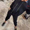 Women's Sporty Hooded Tracksuit with Modern Accents - Olivia