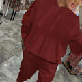 Women's Sporty Hooded Tracksuit with Modern Accents - Olivia