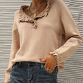 Ultra-Soft Knit Crew Neck Sweater for Everyday Comfort – Olivia