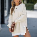 Trendy Fall Sweatshirt with Side Zipper for Relaxed Comfort – Sarah