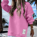Trendy Fall Sweatshirt with Side Zipper for Relaxed Comfort – Sarah