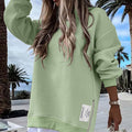 Trendy Fall Sweatshirt with Side Zipper for Relaxed Comfort – Sarah