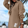 Trendy Fall Sweatshirt with Side Zipper for Relaxed Comfort – Sarah