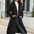 Mid-Length Hooded Jacket Coat for Women, Functional & Warm – Emily