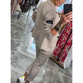 Tailored Khaki Suit Jacket & Stretchable Pants Set, Modern Fit – Emily